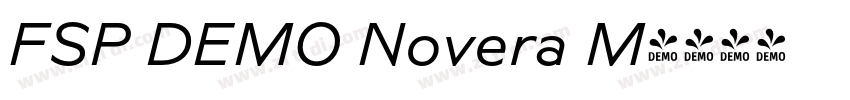 FSP DEMO Novera M字体转换 FSP DEMO Novera M字体转换
